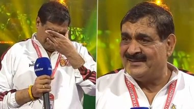 Telegu Titans Coach Krishan Kumar Hooda Breaks Down In Tears As Vijay Malik-Led Side Qualifies For PKL Play-Offs After Nine Years (Watch Video) Telegu Titans Coach Krishan Kumar Hooda Breaks Down In Tears As Vijay Malik-Led Side Qualifies For PKL Play-Offs After Nine Years (Watch Video)